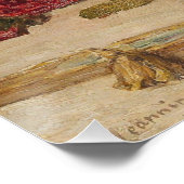 Georges Jeannin - Ein Stillleben mit Rose in einem Poster (Ecke)