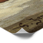 Georges Jeannin Still Life of Rose and Fruit Poster (Ecke)