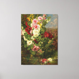Georges Jeannin Vintag Hollyhock Leinwanddruck