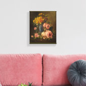 Georges Jeannin Vintage Blume Still Life Leinwanddruck (Insitu (Wohnzimmer))