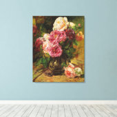Georges Jeannin Vintage Rose Leinwanddruck (Insitu (Holzboden))