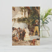 Georges Jules Victor Clairin - Die spanischen Tänz Karte (Stehend Vorderseite)