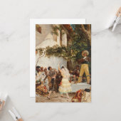 Georges Jules Victor Clairin - Die spanischen Tänz Karte (Vorderseite/Rückseite Beispiel)