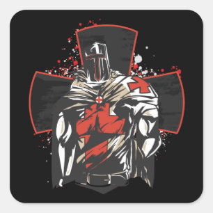 Georges Kreuz Quadratischer Aufkleber