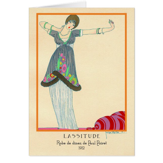 Georges Lepape Vintag Art Deco Fashion Lassitude (Vorne)