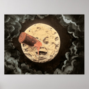 Georges Melies Film von 1902  Die Reise zum Mond Poster