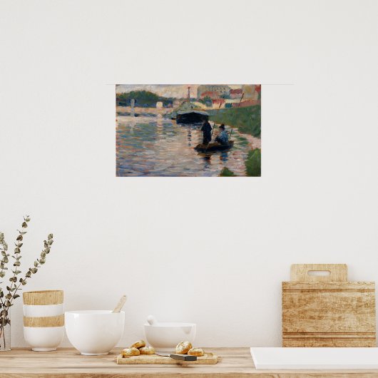Georges Pierre Seurat | Ansicht der Seine Poster (Küche)