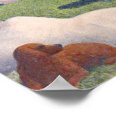 Georges Pierre Seurat | Bathers at Asni � res, 188 Poster (Ecke)
