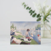 Georges Pierre Seurat | Bathers at Asni � res, 188 Postkarte (Stehend Vorderseite)