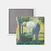 Georges Pierre Seurat | Der Gärtner Magnet (Vorderseite/Rückseite)