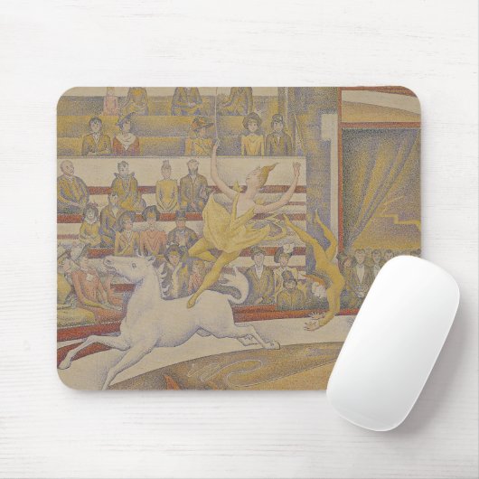 Georges Pierre Seurat | der Zirkus, 1891 Mousepad (Mit Mouse)