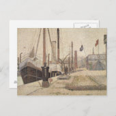 Georges Pierre Seurat | La Maria in Honfleur, 1886 Postkarte (Vorne/Hinten)