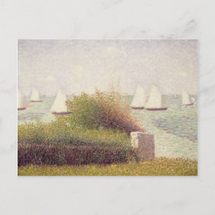 Georges Pierre Seurat La Rade de Grandcamp Postkarte