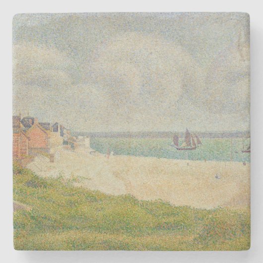 Georges Pierre Seurat | Le Crotoy, der gegen den Steinuntersetzer (Vorderseite)