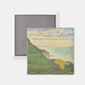 Georges Pierre Seurat | Seascape in Port-en-Bessin Magnet (Vorderseite/Rückseite)