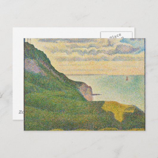 Georges Pierre Seurat | Seascape in Port-en-Bessin Postkarte (Vorne/Hinten)