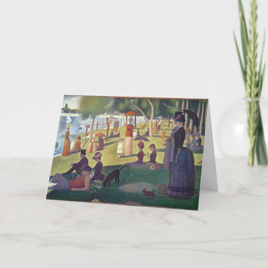 Georges Pierre Seurat | Sonntagnachmittag auf dem Karte (Vorderseite)