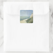 Georges Pierre Seurat | Strand bei Bas Butin, Honf Quadratischer Aufkleber (Tasche)