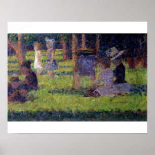 Georges Pierre Seurat   Studie für "Ein Sonntagnac Poster
