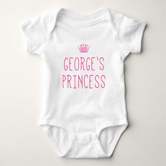 George's Prinzessin Baby Strampler (Vorderseite)