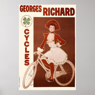 Georges Richard Cycles Vintage-Fahrradposter 1 Poster