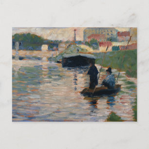 Georges Seurat - Aussicht auf Seine Postkarte