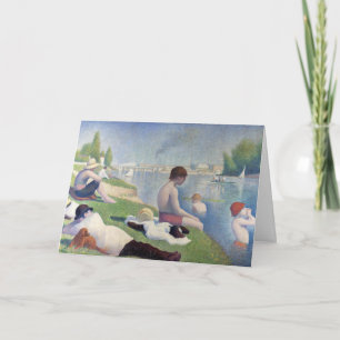 Georges Seurat - Badende bei Asnieres Karte