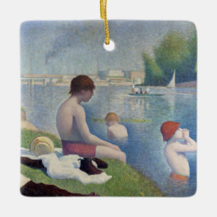 Georges Seurat - Badende bei Asnieres Keramikornament