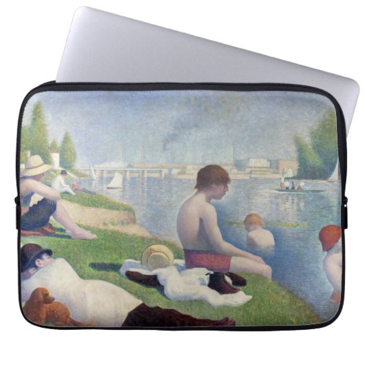 Georges Seurat - Badende bei Asnieres Laptopschutzhülle (Vorderseite)