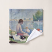 Georges Seurat - Bathers at Asnieres Badhandtuch Set (Waschlappen)
