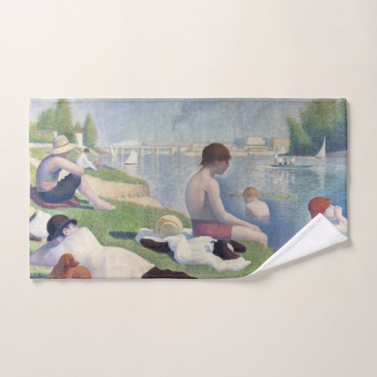Georges Seurat - Bathers at Asnieres Badhandtuch Set (Handtuch)