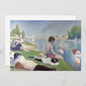 Georges Seurat - Bathers at Asnieres Einladung (Vorne/Hinten)