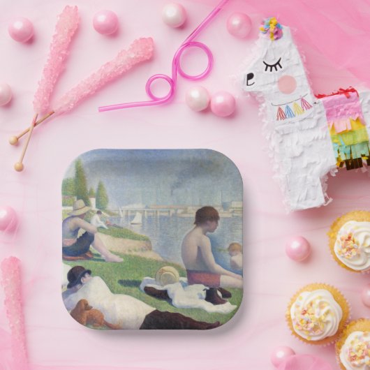 Georges Seurat - Bathers at Asnieres Pappteller (Party)