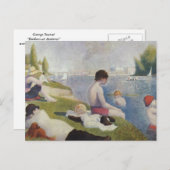 Georges Seurat - Bathers at Asnieres Postkarte (Vorne/Hinten)