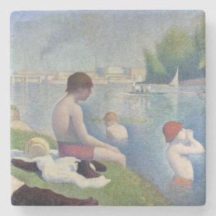 Georges Seurat - Bathers at Asnieres Steinuntersetzer