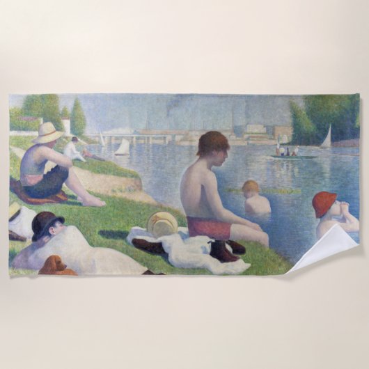Georges Seurat - Bathers at Asnieres Strandtuch (Vorderseite)
