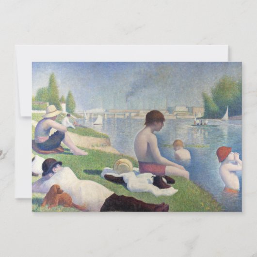 Georges Seurat — Bathers bei Asnieres Dankeskarte (Vorderseite)