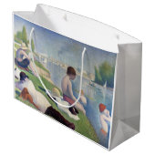 Georges Seurat — Bathers bei Asnieres Große Geschenktüte (Rückseite Schrägansicht)