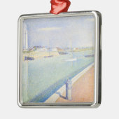 Georges Seurat - Der Kanal der Gravelines Ornament Aus Metall (Links)