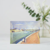 Georges Seurat Der Kanal der Gravelines, Petit Fo Postkarte (Stehend Vorderseite)