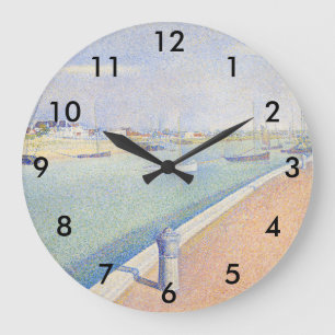 Georges Seurat - Der Kanal von Gravelines Große Wanduhr
