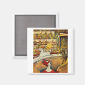 Georges Seurat - Der Zirkus - Circus Magnet (Vorderseite/Rückseite)