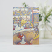 Georges Seurat - Der Zirkus Dankeskarte (Stehend Vorderseite)