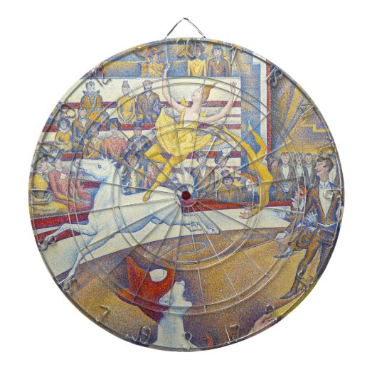 Georges Seurat - Der Zirkus Dartscheibe (vorne)