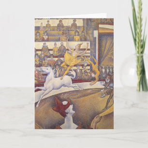 Georges Seurat - Der Zirkus Feiertagskarte