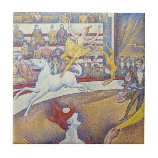 Georges Seurat - Der Zirkus Fliese (Vorderseite)