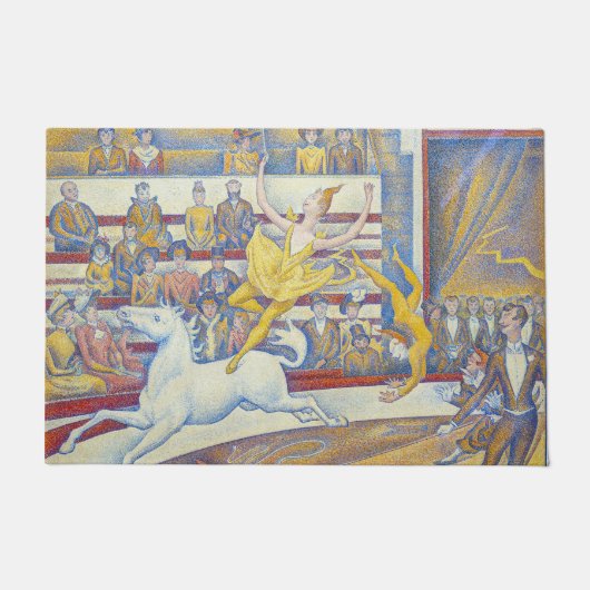 Georges Seurat - Der Zirkus Fußmatte (Vorderseite)