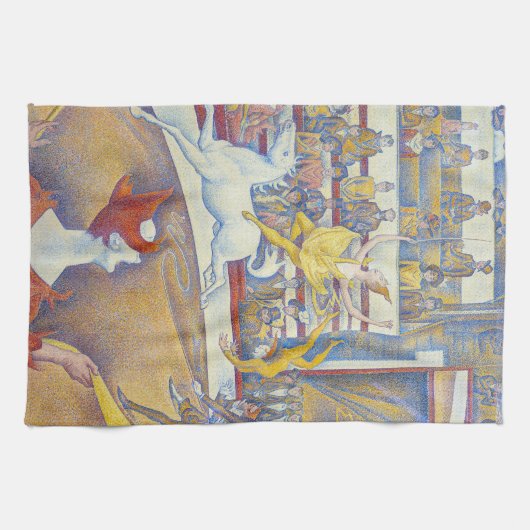 Georges Seurat - Der Zirkus Geschirrtuch (Horizontal)