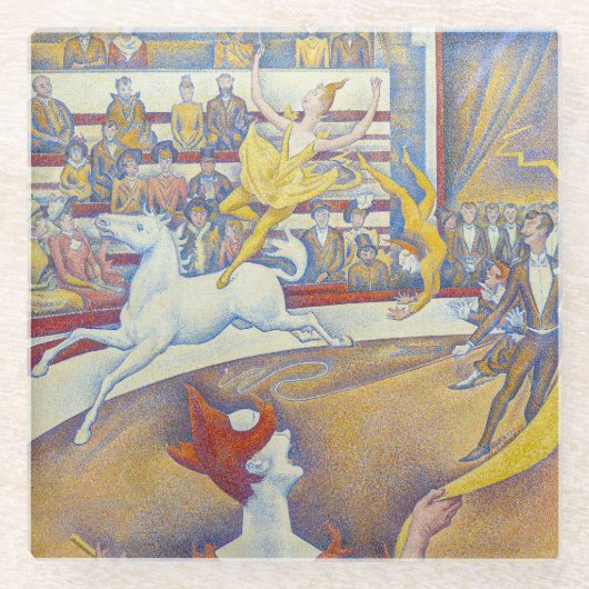 Georges Seurat - Der Zirkus Glasuntersetzer (Vorderseite)