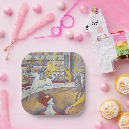 Georges Seurat - Der Zirkus Pappteller (Party)